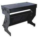 Estación de trabajo DJ Walkasse Z-Table plegable con ruedas (negra) - Imagen 12