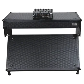 Estación de trabajo DJ Walkasse Z-Table plegable con ruedas (negra)