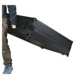 Estación de trabajo DJ Walkasse Z-Table plegable con ruedas (negra) - Imagen 5