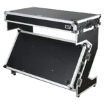 Estación de trabajo DJ Walkasse Z-Table plegable con ruedas (plata) - Imagen 8