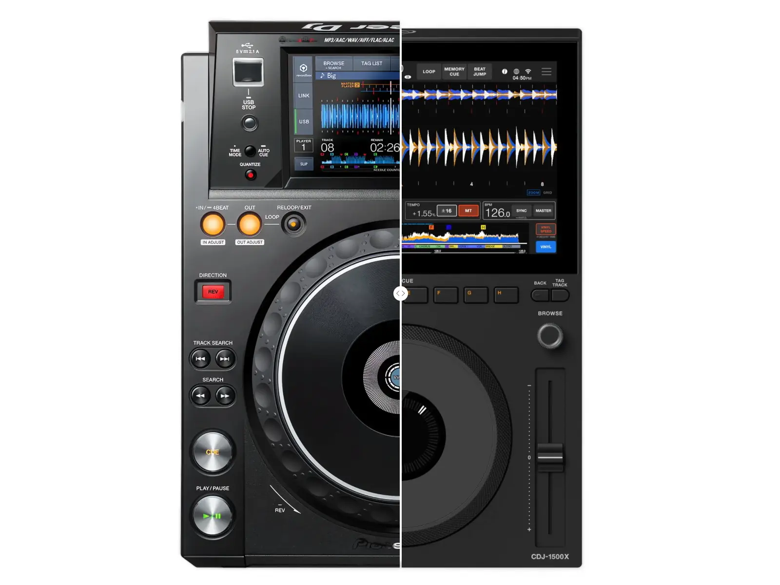 cdj1500xvsxdj1000mk2comparativa