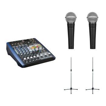 Pack Voz Directo PreSonus 8 — AR8C + 2× SM58 + 2 pies