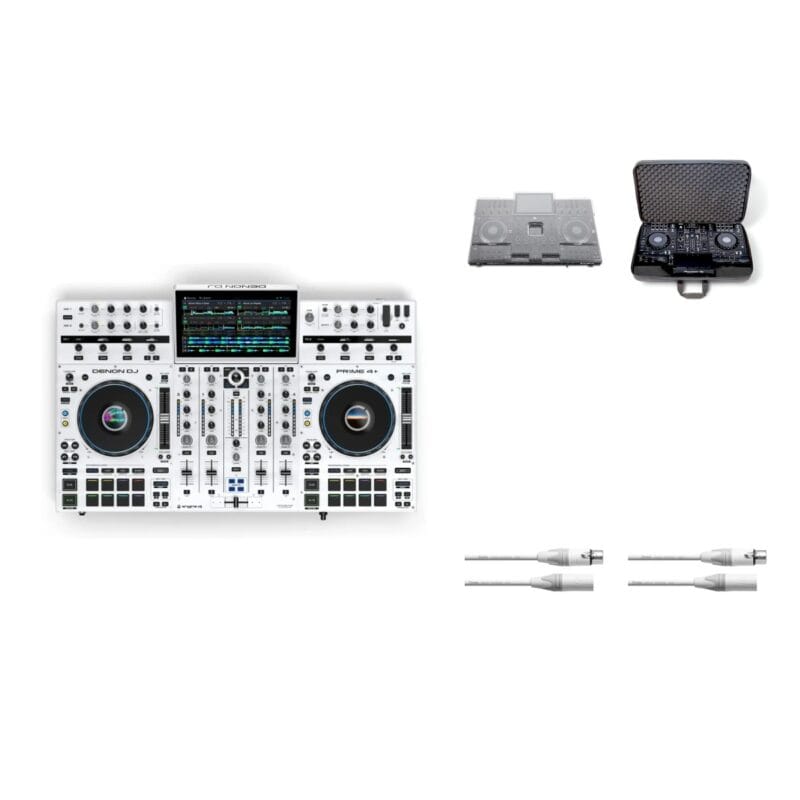 Pack Denon DJ Prime 4 Plus White Ed Pack Denon DJ Prime 4 Plus White Ed