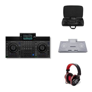 Pack Denon DJ SC Live 4 Completo — mochila, tapa y auriculares