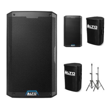 Pack Fiesta ALTO 10 — 2× TS410 + fundas + soportes