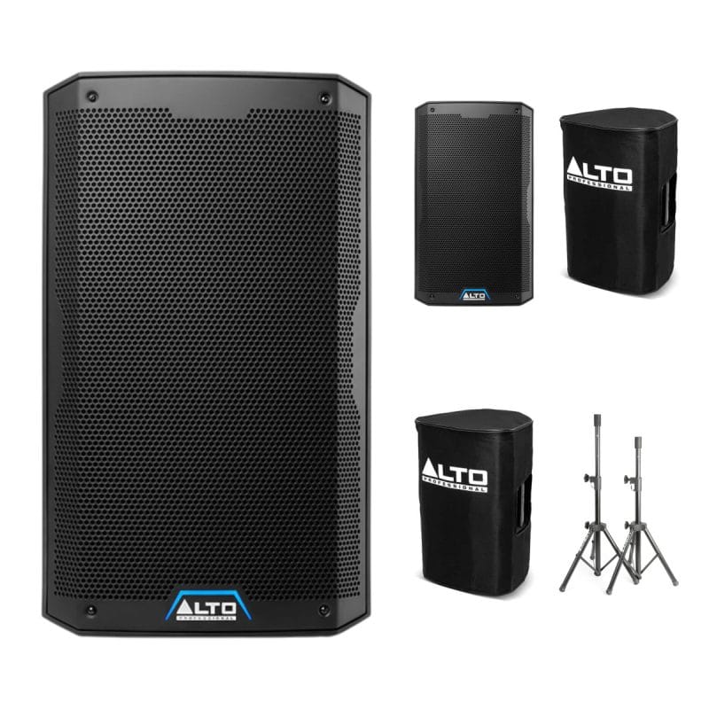 Pack Fiesta ALTO 10 — 2× TS410 + fundas + soportes Pack Fiesta ALTO 10 — 2× TS410 + fundas + soportes