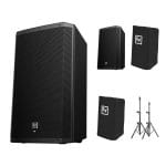 Pack Directo EV — 2× ZLX-12P G2 + fundas + soportes