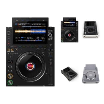 Pack 2× CDJ-3000X + maletas + Decksavers