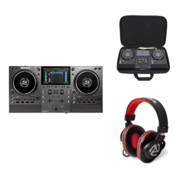 Pack Numark Mixstream Pro Go — maleta + auriculares