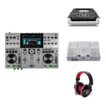 Pack Denon Prime Go+ Viajero — flight + Decksaver + auriculares