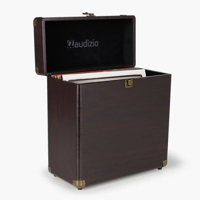 Audizio RC32 Vinyl Record Case Dark Wood 102022-2 RC32 maleta caoba para vinilos - Imagen 1