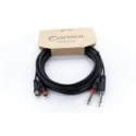 Cordial EU 1 PC cable doble jack mono a RCA 1 m - Imagen 6