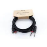 Cordial EU 1 PC cable doble jack mono a RCA 1 m - Imagen 6
