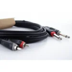 Cordial EU 1 PC cable doble jack mono a RCA 1 m - Imagen 5