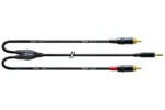 Cordial CFY 3 WCC-LONG cable Y minijack a 2 RCA 3 m - Imagen 2