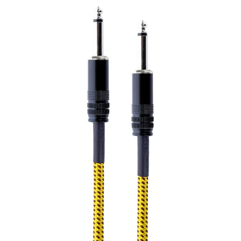 ei-pp-tweed-ye Cordial EI 3 PP-TWEED-YE cable de guitarra tweed amarillo 3 m - Imagen 1