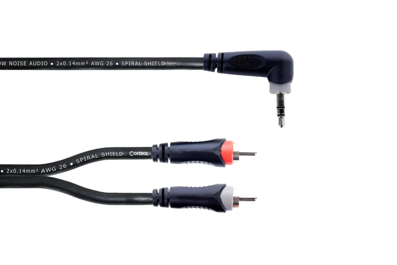ey-wrcc Cordial EY 3 WRCC cable Y minijack acodado a 2 RCA 3 m - Imagen 1