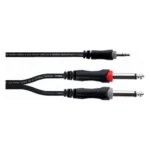 Cordial EY 1,5 WPP cable minijack a 2 jack mono 1,5 m